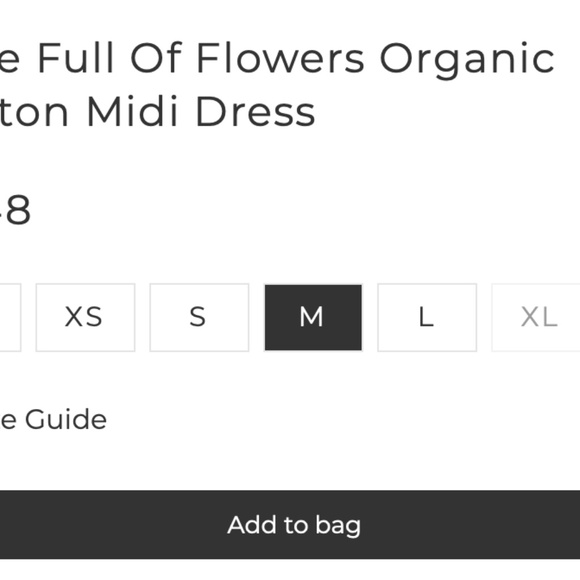 FARM Rio Blue Full of Flowers Organic Cotton Midi Dress - Picture 3 of 7